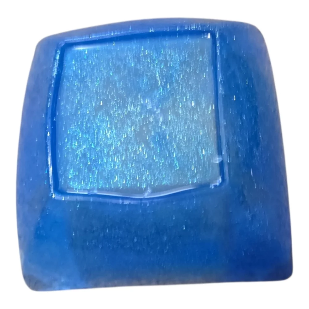 Blue Square Resin Dish Or Plant Holder. Hand Crafted R001 - Picture 3 of 4